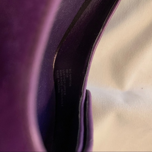 Like New BCBGeneration Rich Purple Mirtos Wedge Heels in Suede - Picture 2 of 6